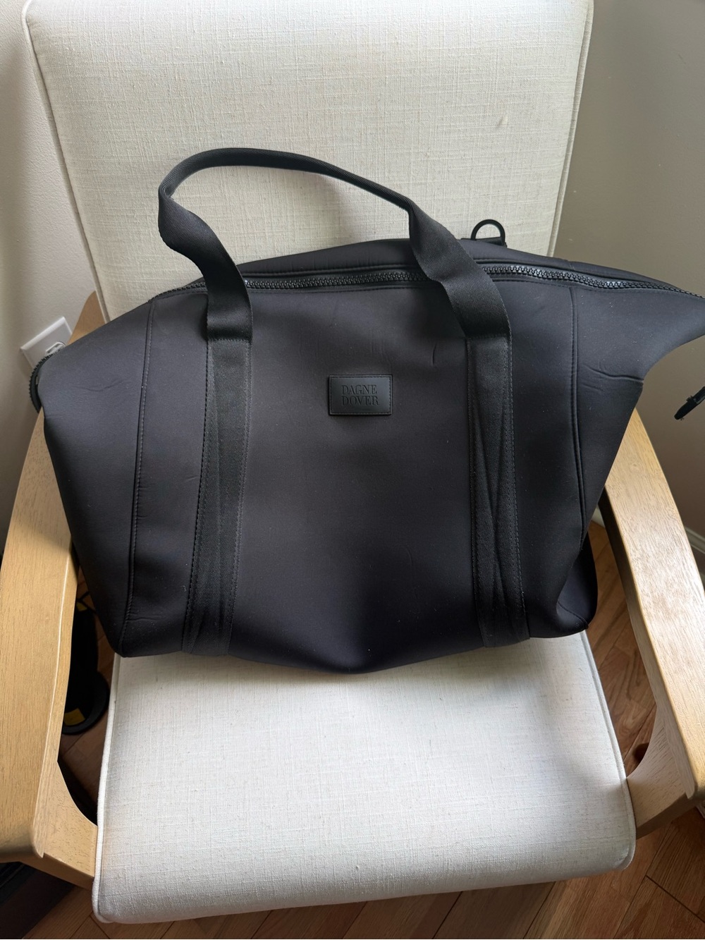 Dagne Dover XL Black Neoprene Weekender Bag